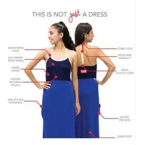 The Undress by Racerette First Edition Mobile Changing Room Dress Blue Maxi M